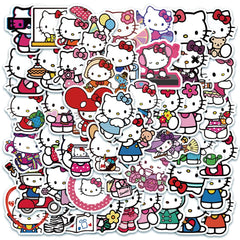MOQIAN Hellokitty stickers on notebook add cute personalization for teens