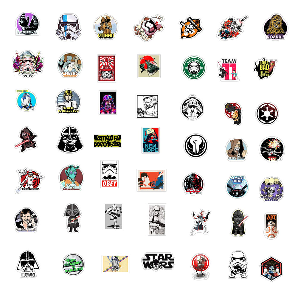MOQIAN Star Wars stickers on a phone case express fandom with removable versatile decals