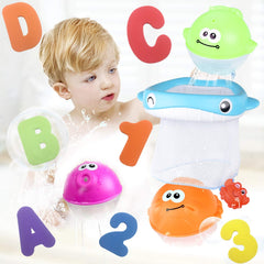 MoraBaby colorful bath time learning set adds color and imagination to tub play