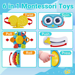 MoraBaby Robot Busy Cube switch buttons for cause-and-effect play