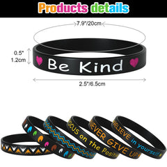 Morcheiong Never Give Up wristband encourages perseverance.