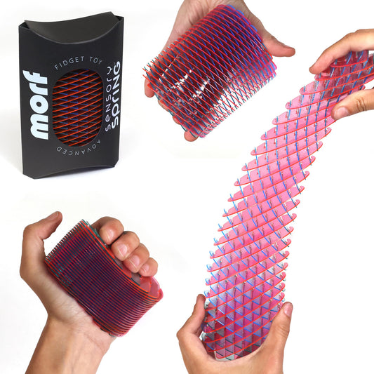 Morf Fidget Sensory Spring Berry bend and stretch for calm focus during study