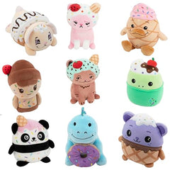 Moriah Elizabeth Ice Cream Bear plush, dessert-themed cuddle toy for playful unboxings.