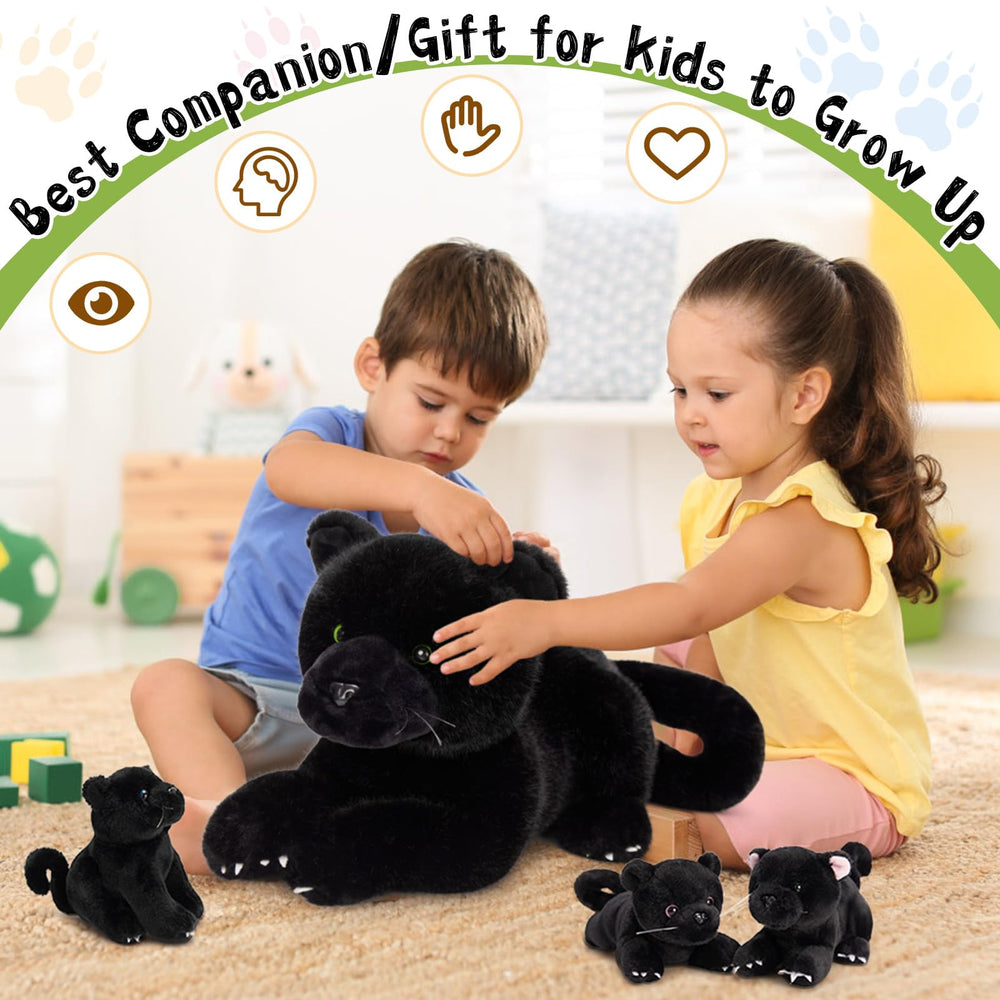 MorisMos 18-inch plush panther for cuddling and bedtime companions