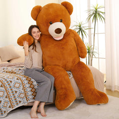 MorisMos giant teddy bear 6ft full view, a plush centerpiece for cozy moments.