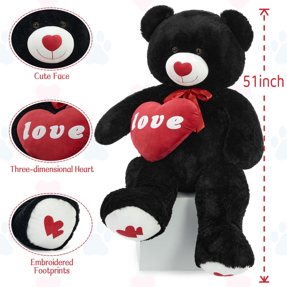 MorisMos Love Heart bear, bedroom scene, decorative display adding warmth to any space.