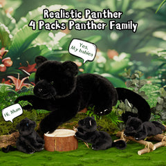 MorisMos panther cubs inside zipper belly for interactive storytelling