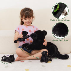 MorisMos panther pillow plush for comforting rest
