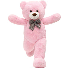 MorisMos pink giant teddy bear as cozy room decor with charm.