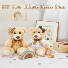 MorisMos bears with securely stitched eyes for durable, kid-friendly decor.