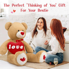 MorisMos bedroom decor giant teddy adds cozy focal point and soft texture