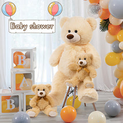 MorisMos baby bears closeup showing soft plush and gentle texture.
