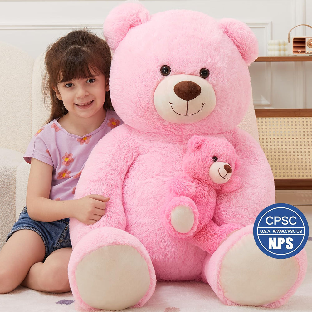 MorisMos removable baby bear enables flexible stories and cuddles.