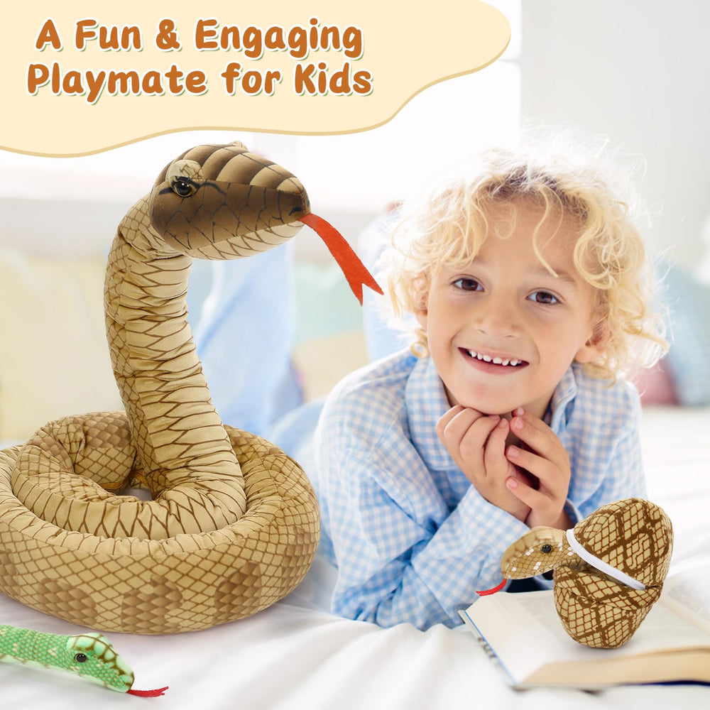 MorisMos snake pillow cuddle, perfect for soft snuggling and imaginative play