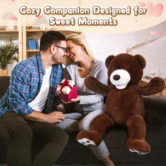 MorisMos teddy bear with big footprints adds playful charm.