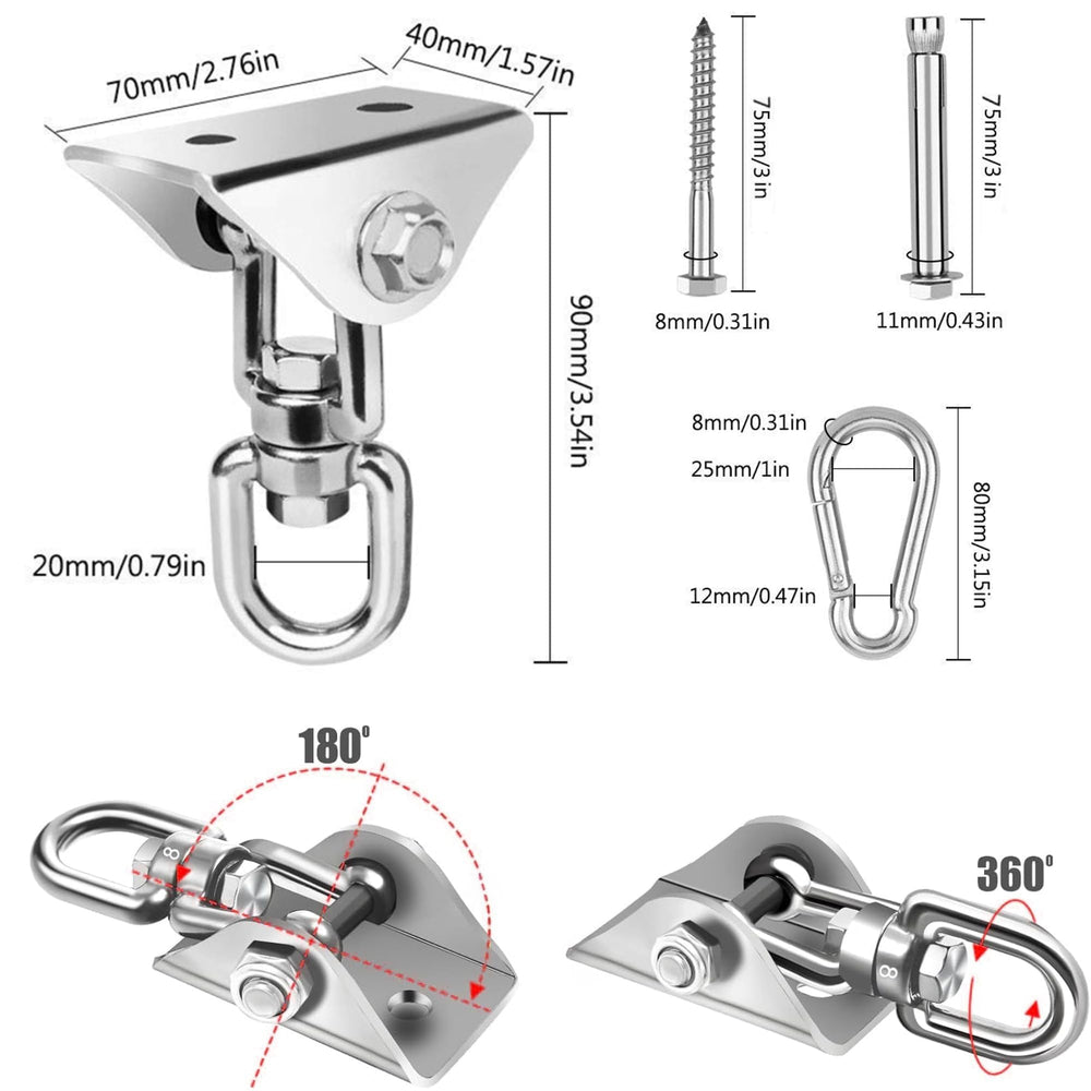 Mornihima heavy-duty brackets for porch and playground provide reliable outdoor installation.