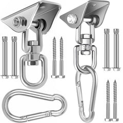 Mornihima swing hanger 360° rotate enables versatile hammock setup for indoor or outdoor spaces.