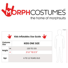 Morph inflatable sumo suit suited for indoor or outdoor wear over clothing.