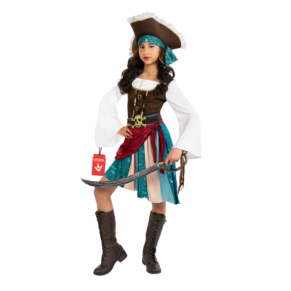 Morph Pirate Captain dress shown in full detail for imaginative play