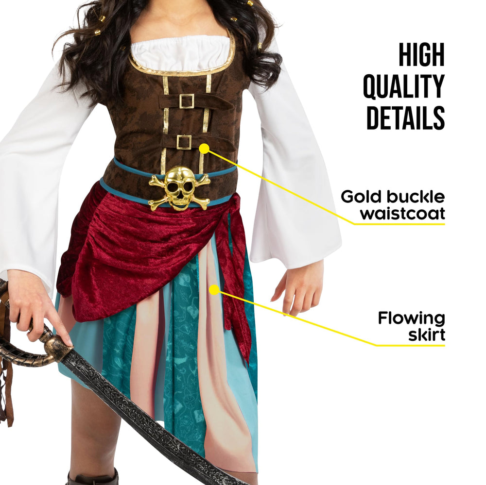 Morph Pirate Captain headscarf provides color and cozy coverage during play