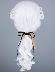 Morvally kids colonial judge wig, adjustable strap provides secure fit