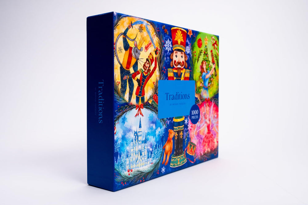 Mosaic Puzzles velvet storage bag ready for safe puzzle transport