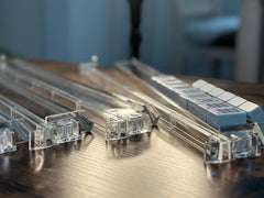 Mose Cafolo four-pack acrylic pushers side view for easy tile alignment