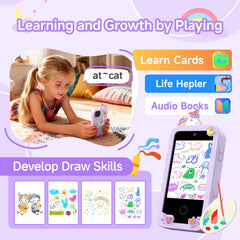 MOTCTQVD kids phone with audiobooks and music for calm moments