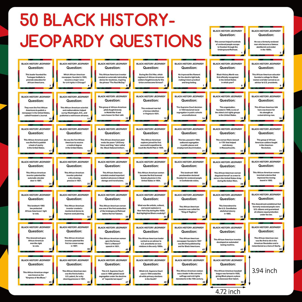 MotiMind Black History Scorecards for scoring and friendly competition.