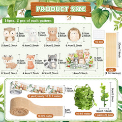 MotiMind woodland animal cutouts close-up for charming table decor