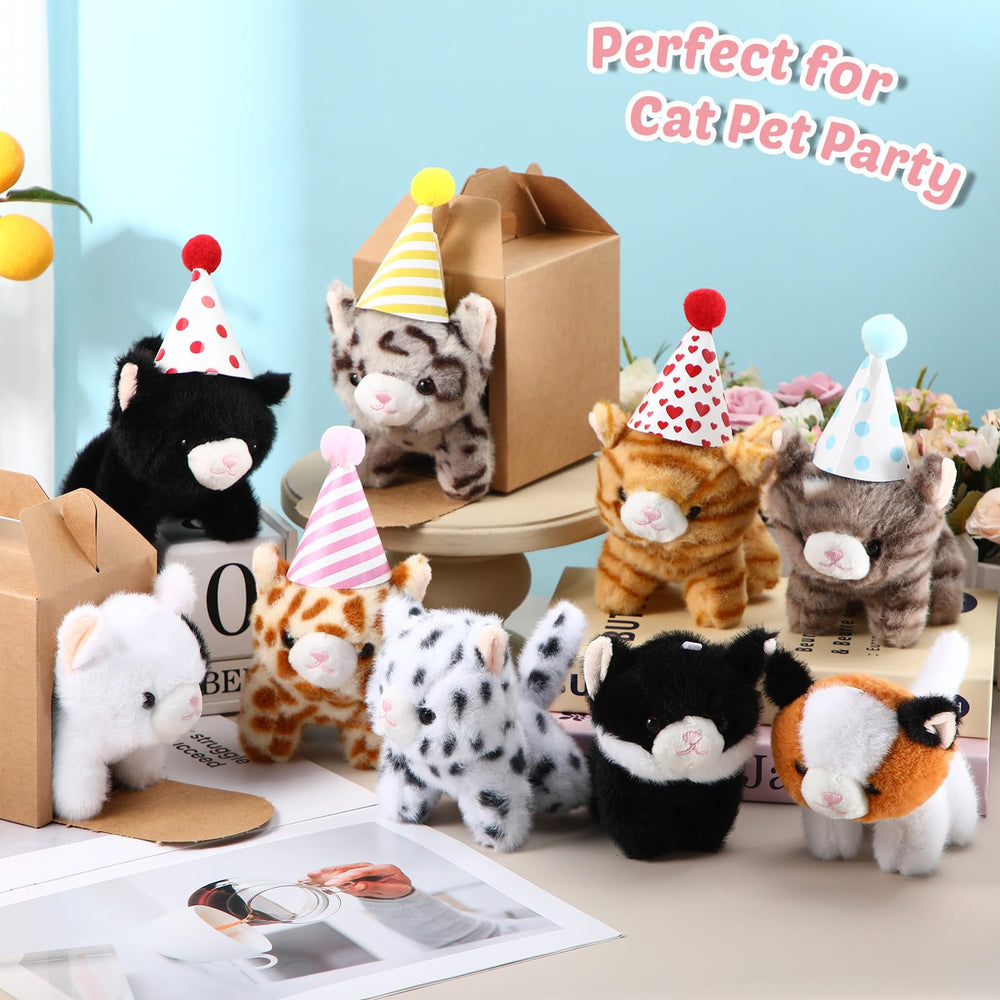 Motionchic colorful mini-plush cats suitable for shelters and events.