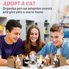 Motionchic standing cat display offers charming party décor options.