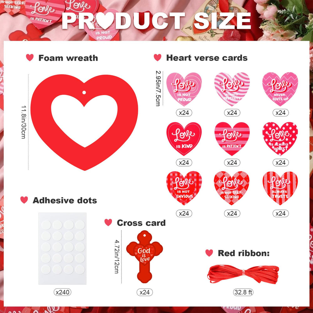 Motipuns God is Love cross cards for inspirational church décor.