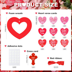 Motipuns God is Love cross cards for inspirational church décor.