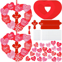 Motipuns God is Love heart cards for faith-based Valentine displays.