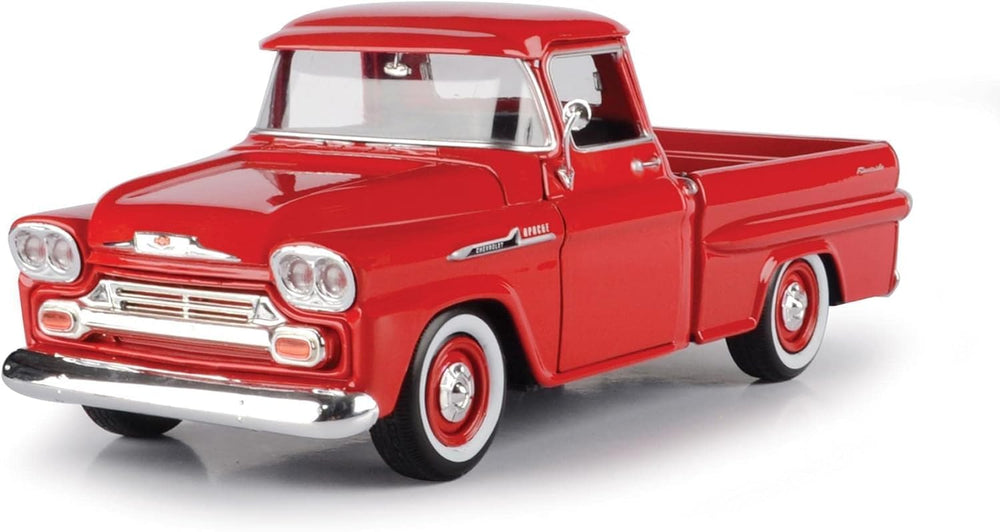 Motormax 1958 Chevrolet Apache exterior detail for authentic display.