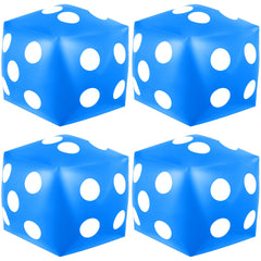 Mototo four jumbo inflatable dice for blue dotted indoor and outdoor play