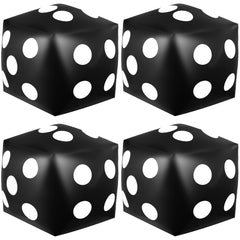 Mototo four-pieces jumbo inflatable dice front view for indoor and outdoor games.