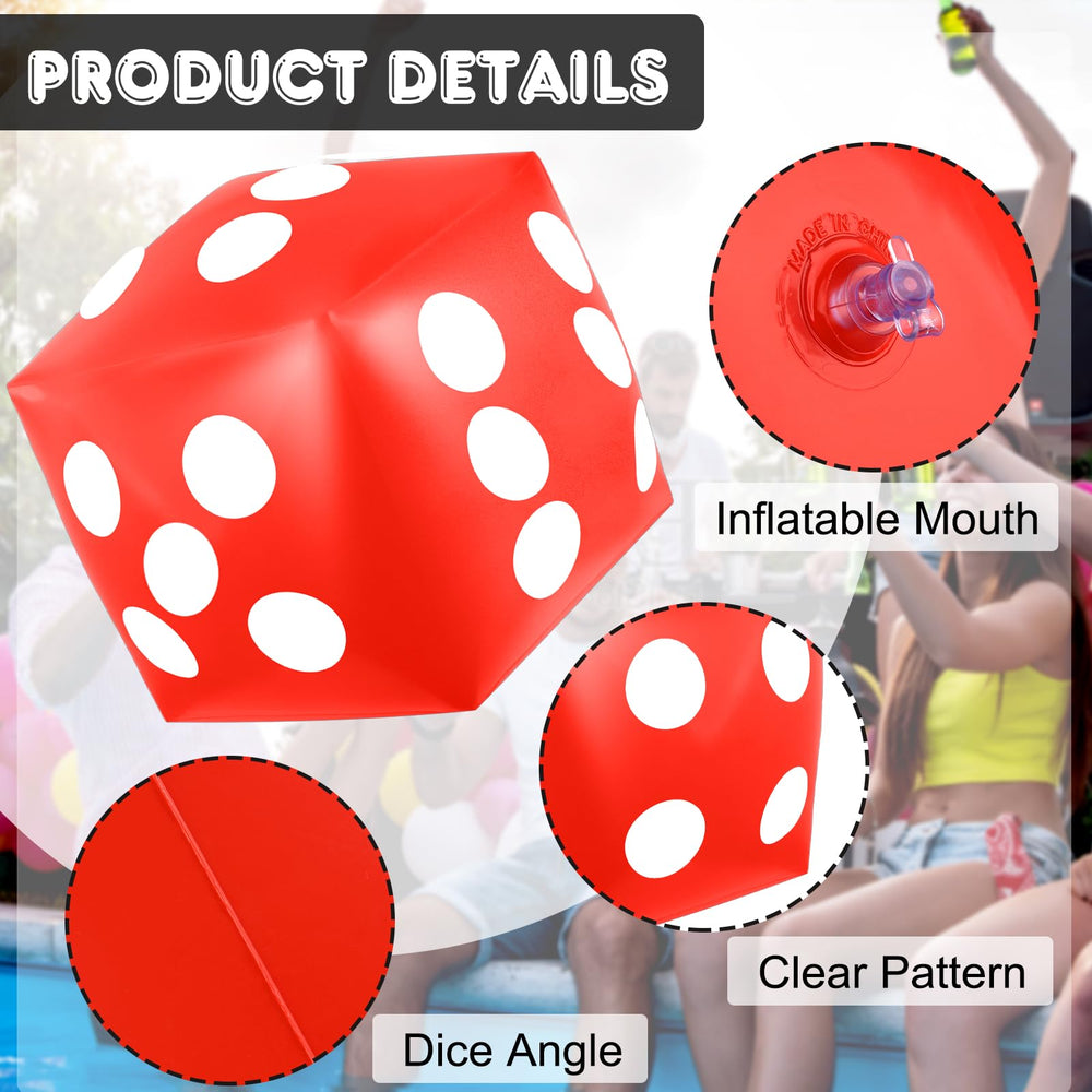 Mototo jumbo dice black 12.6-inch sturdy for indoor or outdoor games.