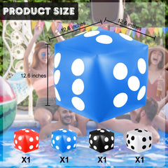 Mototo jumbo dice white 12.6-inch for clear visibility at game night.