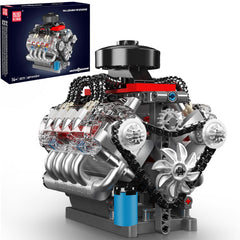 Mould King 10171 engine block for display and study
