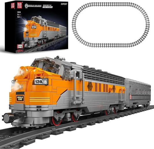 Mould King 12018 train-building-blocks kit for immersive family assembly.