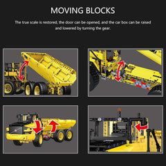 Mould King 17010 motor compartment close-up emphasizes durable ABS and carbon fiber components
