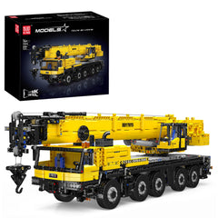 Mould King 17073 crane truck assembly for hands-on learning and creative play.