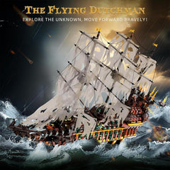 Mould King large pirates ship sails highlight authentic rigging for realism.