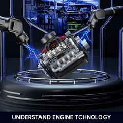 Mould King Mini V8 Engine Kit offers a complete build experience for display enthusiasts.