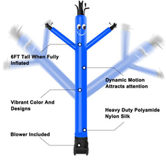 MOUNTO inflatable tube man blue material for reliable durability.
