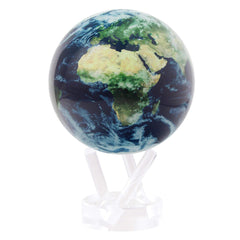 MOVA Globe Clouds on desk, elegant six-inch decor.