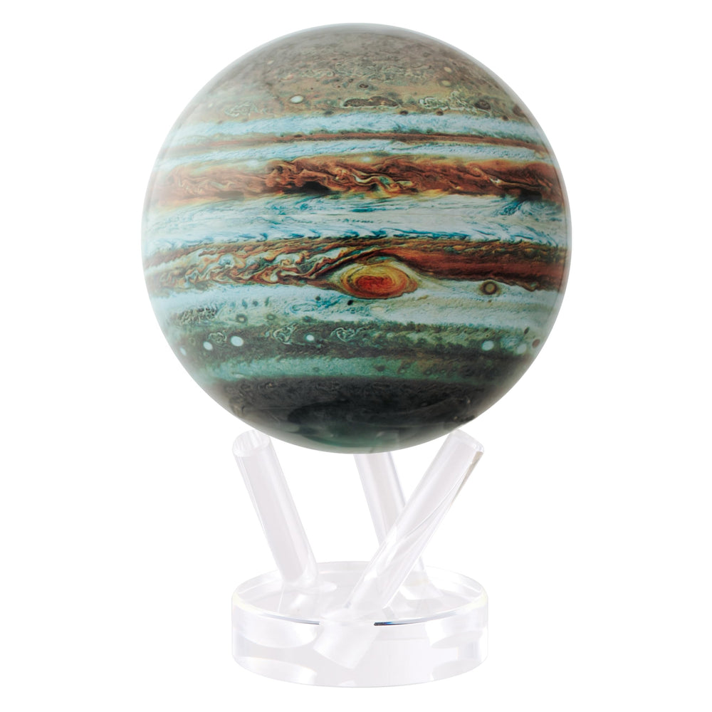MOVA Jupiter Globe 6-inch floating shell display on desk with tranquil motion