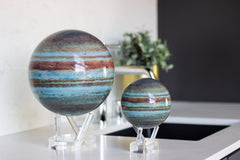 MOVA Jupiter Globe runs on ambient light for science-friendly ambience.